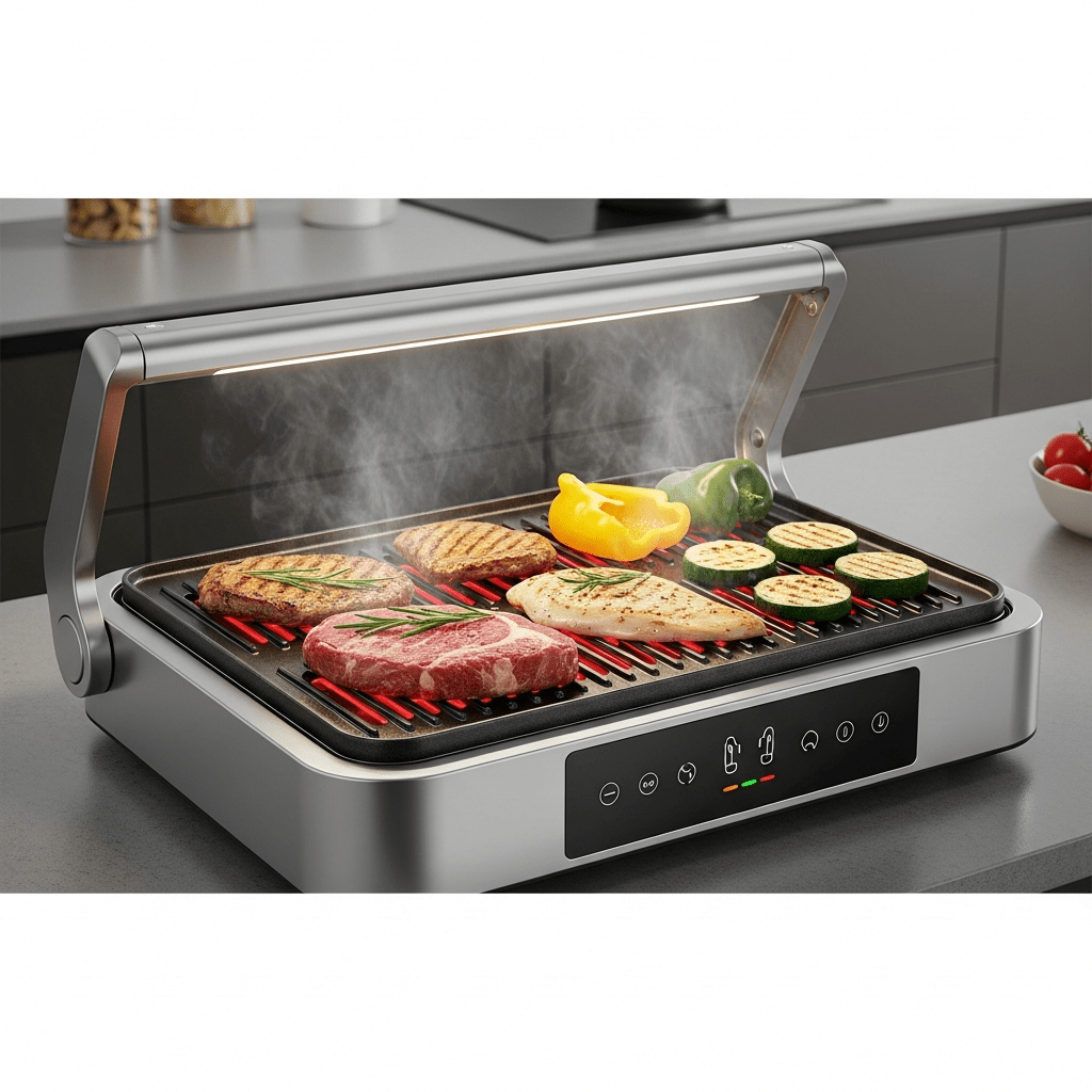 Barbecue indoor a infrarossi con AI